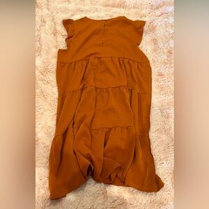 Kirundo Autumn Midi Loose Ruffle Sleeved Dress Size Medium (6)